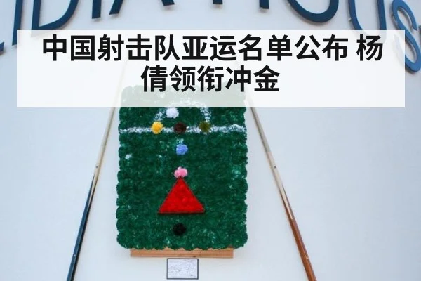 中国射击队亚运名单公布 杨倩领衔冲金